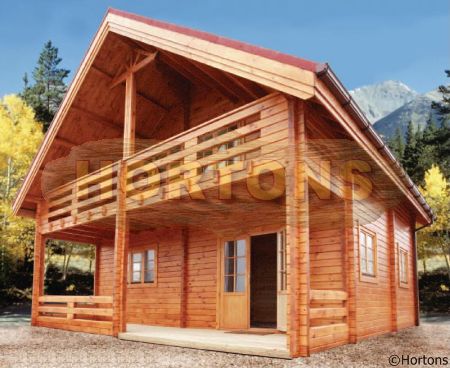 Log Cabin 2 Story House