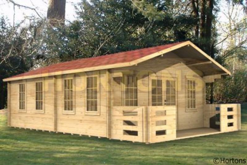 6x8 Boston Log Cabin Hortons Portable Buildings