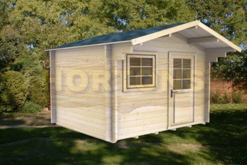Log Cabin Aelf 2 5x2m Hortons Portable Buildings