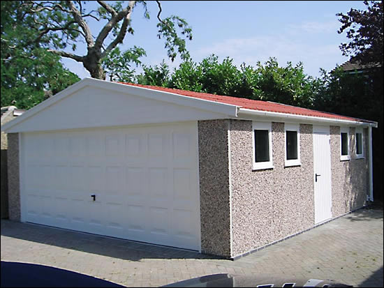 Concrete Garage: Ultimate Apex with up and over door