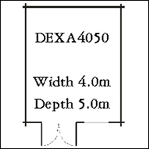 Dexa log cabin 4050