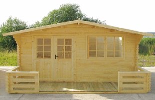 HPB3 Log Cabin can be used as a garden office, playhouse, garden shed, garden room, garden store room, shed, timber building, rustic cabin and general garden use.