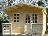 HPB4 Log Cabin for the garden, can be used as a garden office, playhouse, garden shed, garden room, garden store room, shed, timber building, rustic cabin and general garden use.