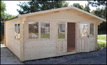 HPB8 Log Cabin  can be used as a garden office, playhouse, garden shed, garden room, garden store room, shed, timber building, rustic cabin and general garden use.