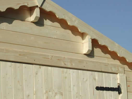 Interlocking garages: Interlocking timber garage 03