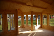 The Hall Log Cabin Internal View 1