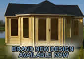 The Willow Log Cabin, new designs from Hortons Portable Buildings