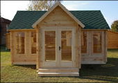 The Hall Log Cabin garden office, playhouse, garden shed, garden room, garden store room, shed, timber building, rustic cabin and general garden use.