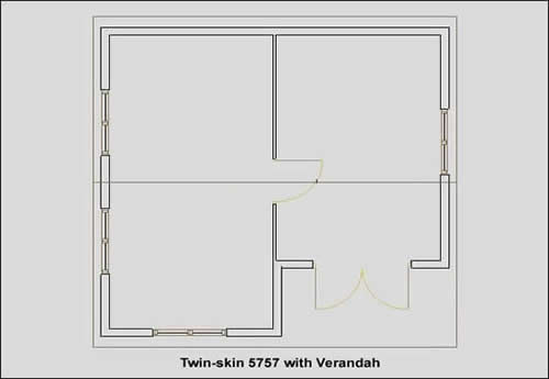 Log cabin floor plan