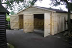 Log Cabin 6.0 x 6.0m Double Garage