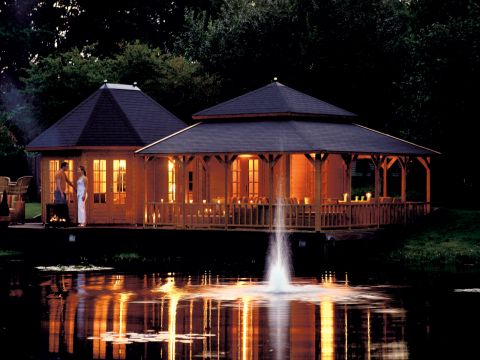 Log Cabin Lugarde Pergolas and Gazebos