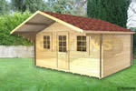 Log Cabin Westerham 4m x 4m Twinskin Cabin