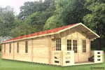 Log Cabin 4m x 13m Alford Log Cabin