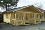 Log Cabin Brighton 6x4 Round Log Cabin