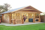 Log Cabin Windsor 5 x 3 Round Log Cabin