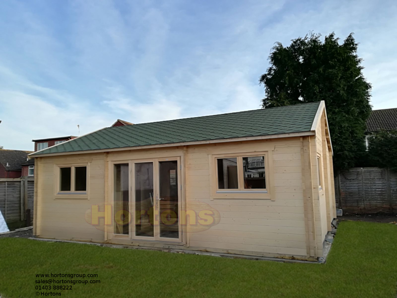 Log Cabin 56sqm 2 Bed Twinskin log house