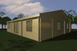 Log Cabin 59 sqm 4 Bed Log Cabin HOuse