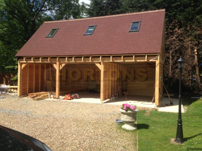 Log Cabin Post and Beam Timber Frame Garages