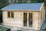 Log Cabin Bristol 5.9m x 5.9m Insulated Cabin