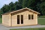 Log Cabin Dover - 5.5x4.5 Insulated Log Cabin