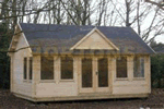 Log Cabin Aspen Clockhouse 5.5 x 4 Log Cabin