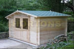 Log Cabin Ben - 3.5m x 3.5m Log Cabins