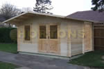 Log Cabin Edward - 4x3 m Log Cabin