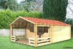 Log Cabin Tonbridge - 4x4m Log Cabin