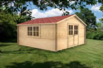 Log Cabin Redhill - 4x4 m Log Cabin