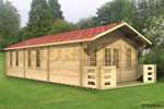 Log Cabin 5m x 11m Crawley Log Cabin