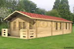 Log Cabin 5m x 12m Eastbourne Insulated cabin