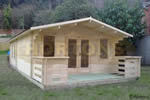Log Cabin 6m x 10m insulated log cabin