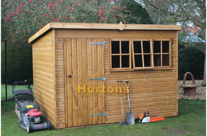 Log Cabin Heavy Duty Pent Shed, free erection