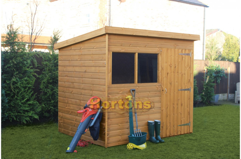 Log Cabin Supreme Pent Shed, free erection