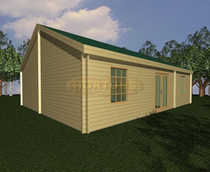 Product image 63sqm Single Storey Log Cabin House