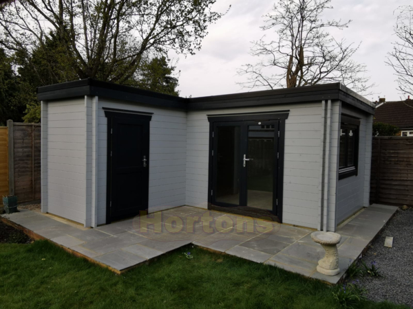 5x3m insulated garden office with side store_2
