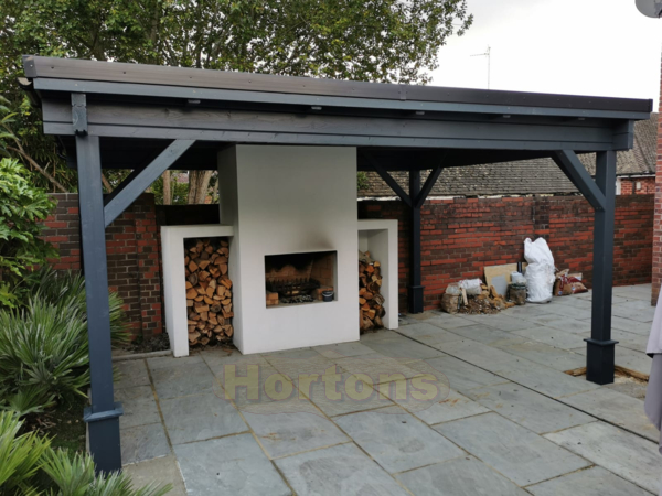 5x3.5m Timber gazebo and BBQ shelter_1