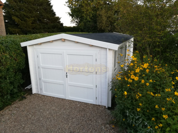 3.5m x 9m Custom garage and summerhouse combination cabin_3